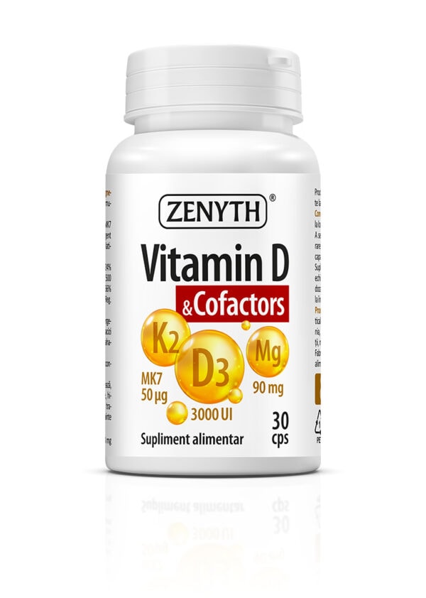 Vitamina D & Cofactors, 30 Capsule, Zenyth