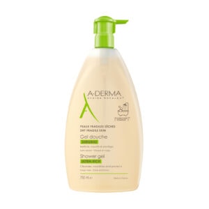 ADERMA Gel Spumant cu Lapte de Ovaz, 750 ml