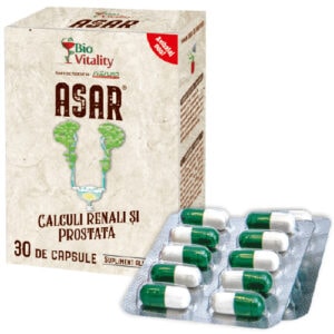 Asar Calculi Renali si Prostata, 30 capsule, BioVitality