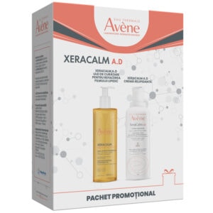 AVENE Xeracalm Ulei 400 ml + Xeracalm Crema Relipidanta 400 ml, Pachet