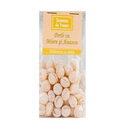 Bomboane Perle cu Miere si Anason, 100 g, Apidava