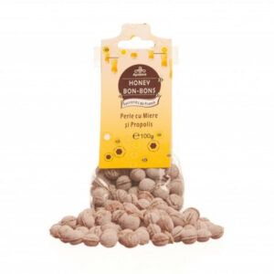 Bomboane Perle cu Miere si Propolis, 100 g, Apidava