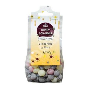 Bomboane Perle Mix cu Miere, 100 g, Apidava