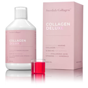 Colagen Deluxe – Colagen Marin Hidrolizat Lichid cu 12.500 mg + Acid Hialuronic 75 mg + Biotină 5000 mcg + MSM 125 mg + Zinc + Siliciu + Vitamine, 500 ml, Marnys