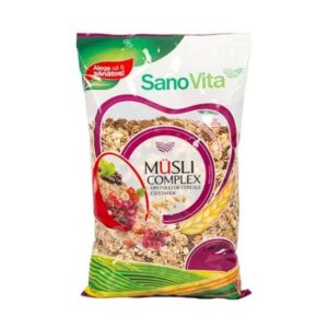 Complex Fulgi de Cereale cu Stafide, 500 g, SanoVita