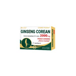 COSMOPHARM Ginseng Corean Echivalent 2000 mg, 30 Capsule