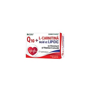 cosmopharm-q10-gel-l-carnitina-alfa-lipoic-30-capsule-o30573-farmacia-morpheus COSMOPHARM Q10 Gel + L-Carnitina + Alfa Lipoic, 30 Capsule
