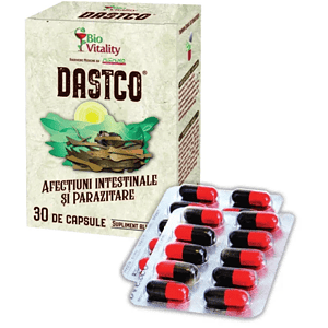 Dastco Afectiuni Intestinale si Parazitare, 30 capsule, BioVitality