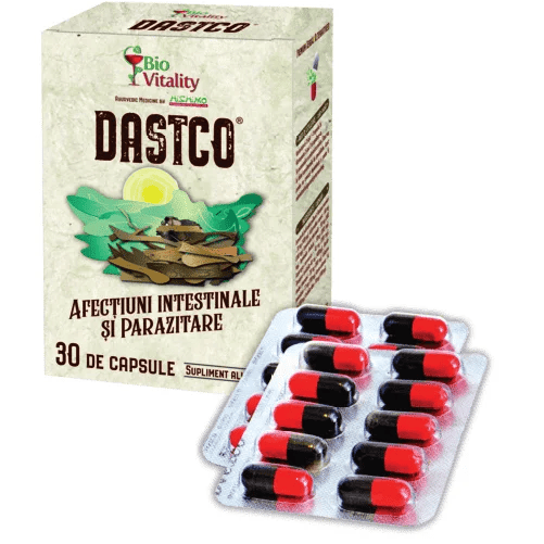 Dastco Afectiuni Intestinale si Parazitare, 30 capsule, BioVitality