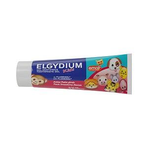 ELGYDIUM Emoji, Pasta de Dinti Kids Capsuni, 3-6 ani, 50 ml