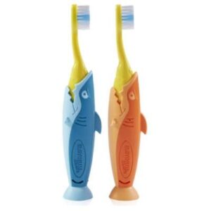 elgydium-periuta-de-dinti-pentru-copii-kids-shark-2-6-ani-1-bucata-o04883-farmacia-morpheus ELGYDIUM Periuta de Dinti Pentru Copii Kids Shark, 2-6 ani, 1 Bucata, Culori Diverse