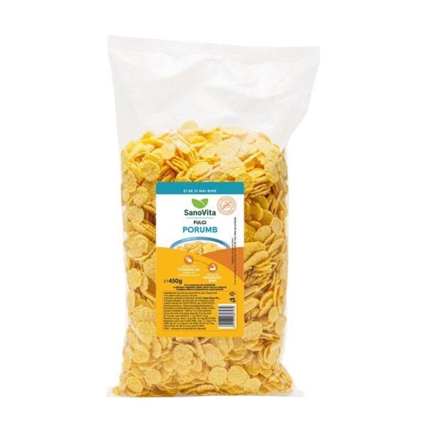 Fulgi Porumb Fara Zahar, 450 g, SanoVita