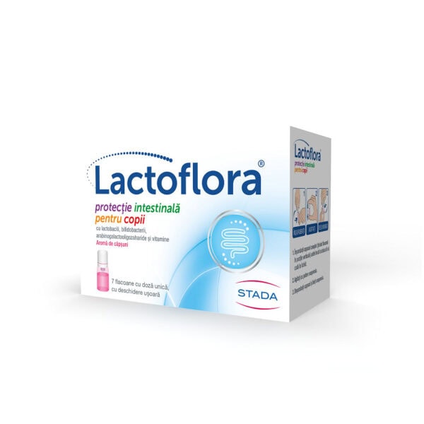 Lactoflora Protectie Intestinala Copii, 7 Flacoane, Stada