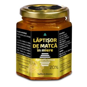 laptisor-de-matca-in-miere-20-230-g-apicol-science-o18384 Laptisor de Matca in Miere 20%, 230 g, Apicol Science