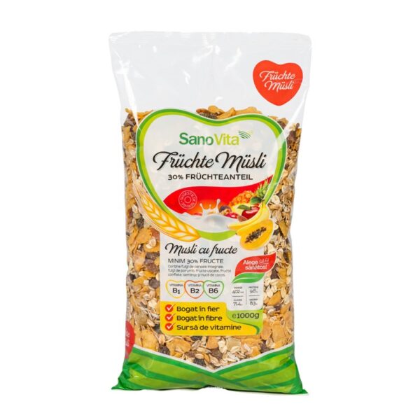 Musli cu Fructe,1 kg SanoVita