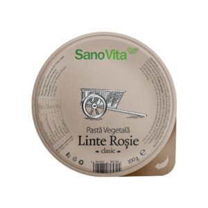 Pasta Vegetala din Linte Rosie, 100 g, SanoVita