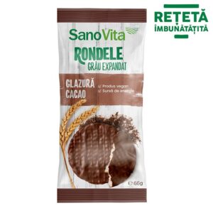 Rondele Grau cu Glazura Cacao, 66 g, SanoVita