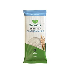 Rondele Grau Glazura Iaurt, 66 g, SanoVita