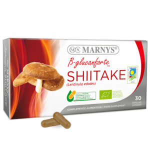 Shiitake (Lentinula edodes) – Antibacterian, Antioxidant, Imunitate, Energie – Produs Bio, 100% Natural, 30 capsule, Marnys