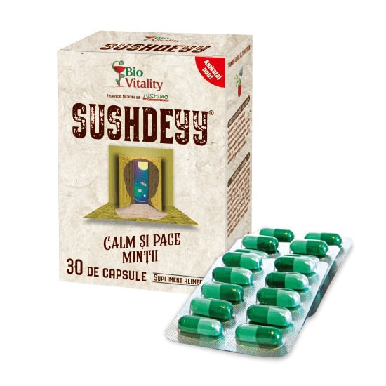Sushdey Calm si Pace Mintii, 30 capsule, BioVitality