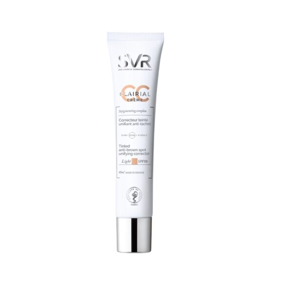 SVR, Corector Unifiant Anti-pete Pigmentare SPF 50 Clairial CC, Nuanta Light, 40 ml