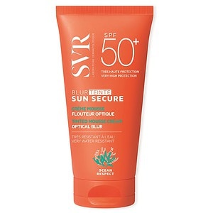 SVR Crema spuma nuantatoare pentru protecție solara cu SPF 50+ Nuanta Beige Rose Sun Secure Blur Hale, 50 ml