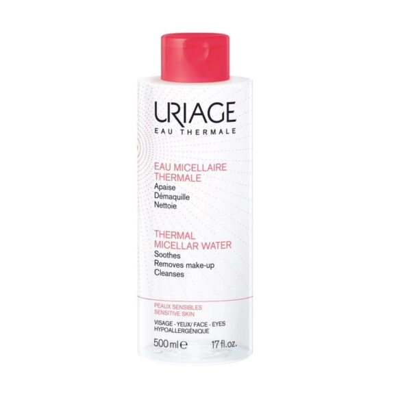 URIAGE Apa Micelara Termala pentru Ten Sensibil la Roseata, 500 ml