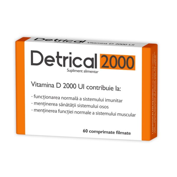 Detrical Vitamina D 2000 IU,  60 Comprimate Filmate, Zdrovit