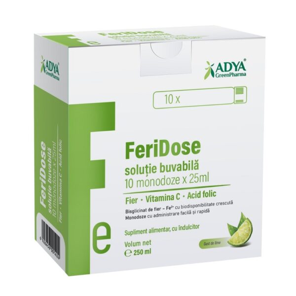 Feridose Solutie Buvabila, 10 Monodoze 25 ml, Adya