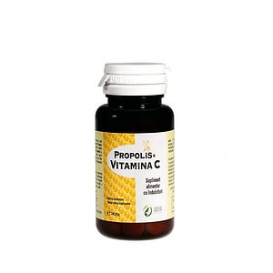 Propolis si Vitamina C 100 mg , 60 Comprimate, Adya