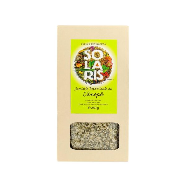 Seminte de Canepa Decorticate, 250g, Solaris
