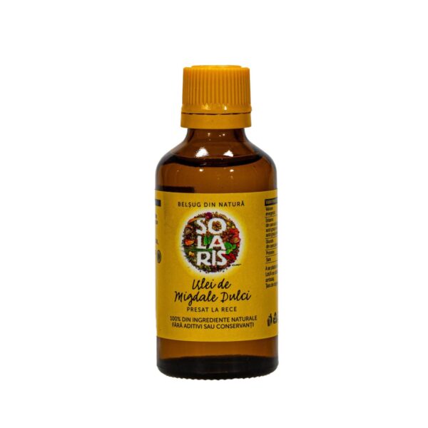 Ulei de Migdale Dulci Presat la Rece, 50 ml, Solaris