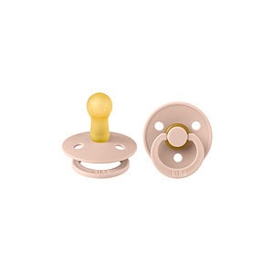 BIBS Set 2 Suzete Colour Blush/Blush, 6-18 L (Size 2), Latex