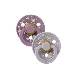 BIBS X LIBERTY Set 2 Suzete Colour Capel/Fossil Grey Latex Tetina Rotunda, 6-18 L