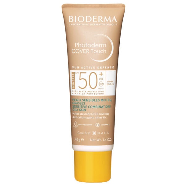 BIODERMA Photoderm Cover Touch SPF50+ Auriu, 40 g