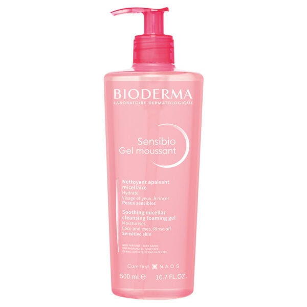 BIODERMA Sensibio Gel Spumant Calmant si Hidratant, 500 ml