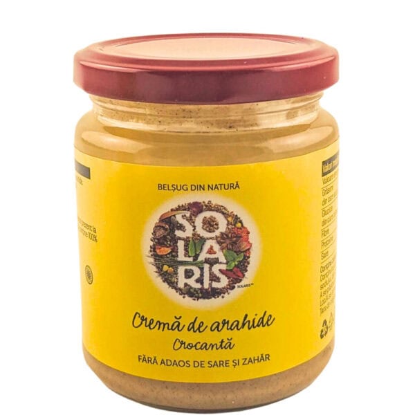 Crema de Arahide Crocant, 250 g, Solaris