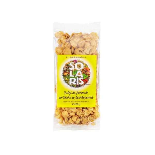 Fulgi de Porumb cu Miere si Scortisoara, 250 g, Solaris