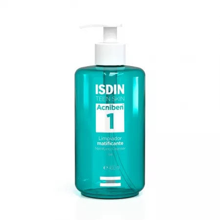 isdin-acniben-gel-de-curatare-matifiant-400-ml-o34138-farmacia-morpheus ISDIN Acniben Gel de Curatare Matifiant, 400 ml