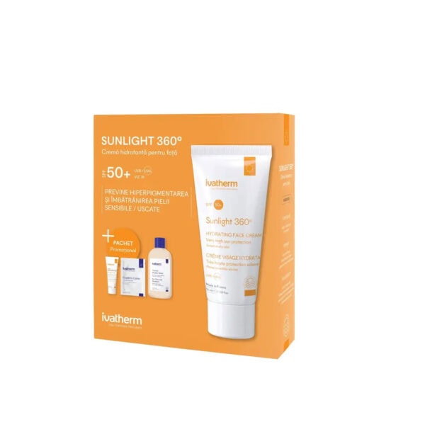IVATHERM, Pachet Sunlight 360, 50 ml + Apa Micelara 100 ml