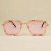 Ochelari de soare pentru copii Oversized - Aviator Pink, Little Prints