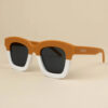 Ochelari de soare pentru copii Oversized - Duo Caramel, Little Prints