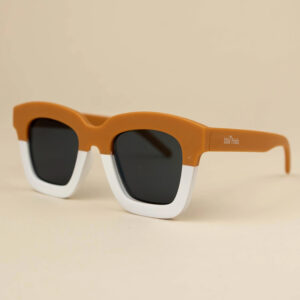 Ochelari de soare pentru copii Oversized - Duo Caramel, Little Prints