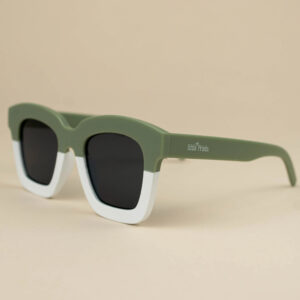 Ochelari de soare pentru copii Oversized - Duo Green, Little Prints