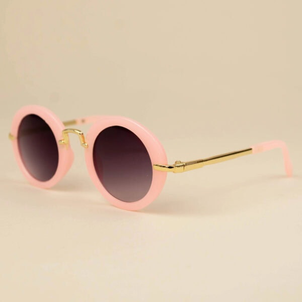 Ochelari de soare pentru copii Retro Round - Pink, Little Prints