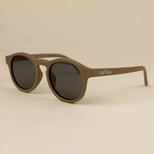 Ochelari Soare Flexibili Bebelusi, Cordon Fixare, 3-18 luni, Clasic Brown, Little Prints