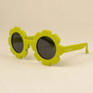 Ochelari Soare Flexibili Bebelusi, Cordon Fixare, 3-18 luni, Daisy Pistachio, Little Prints
