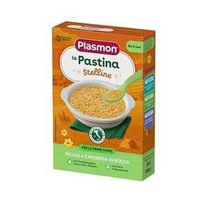 Pastina Stelline Plasmon, 6+ Luni, 300g Pastina Stelline Plasmon pentru bebeluși, ideală pentru primele mese, ușor de mestecat și bogată în.