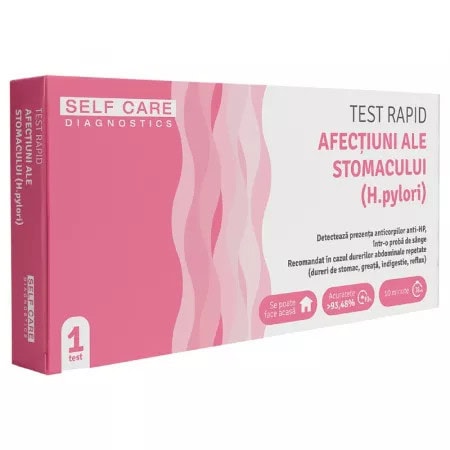 Test Rapid Afectiuni ale Stomacului (Helicobacter Pylori), 1 test, Self Care