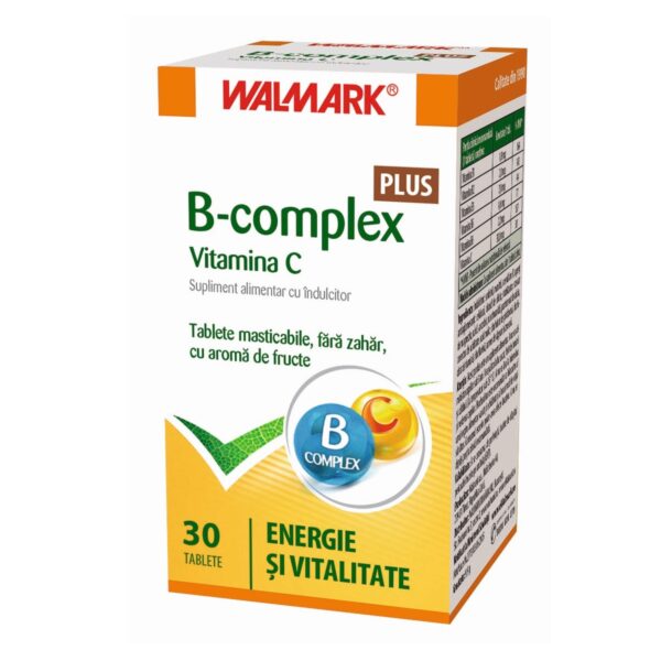 B Complex + Vitamina C, 30 Comprimate, Walmark